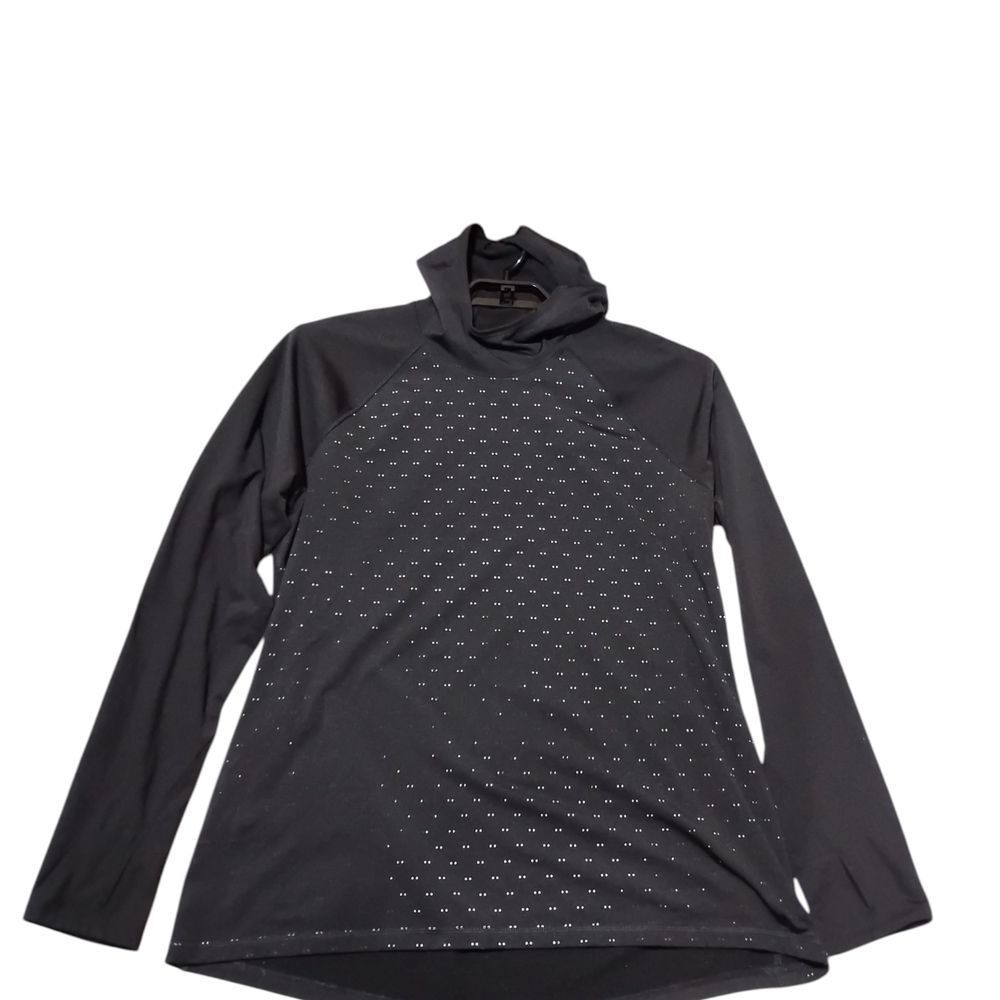 Old Navy Active Black Reflective Mini Dot Dotted Pullover XXL